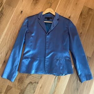 Ralph Lauren Blue Silk/ Cotton Blazer